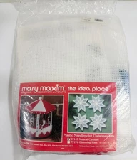 Mary Maxim Musical Christmas Needlepoint CAROUSEL KIT Xmas Horses #37147