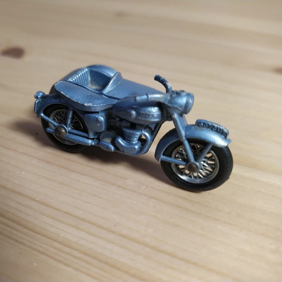 Matchbox Lesney #4 Triumph T110 motocicleta y sidecar - original vintage Foto 3 de 4