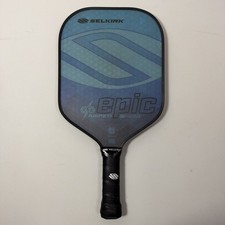 Selkirk Amped X5 Fiber Flex Epic Shape Pickleball Paddle USA Made Blue NICE COND