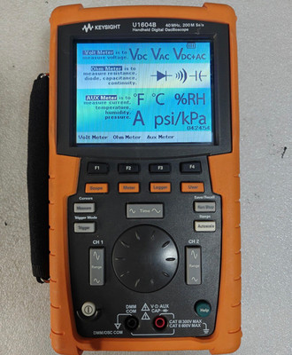 KEYSIGHT U1604B handheld oscilloscope 40MHz bandwidth 200MSa/s sampling rate