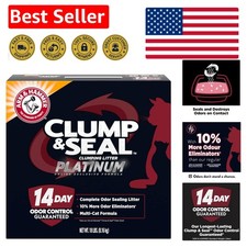 Clump  Seal Platinum Cat Litter 18 lbs - 14-Day Odor Control, Rock-Hard Clumps