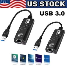 Adattatore di rete USB 3.0 Gigabit Ethernet LAN RJ45 1000Mbps per PC Windows LOTTO