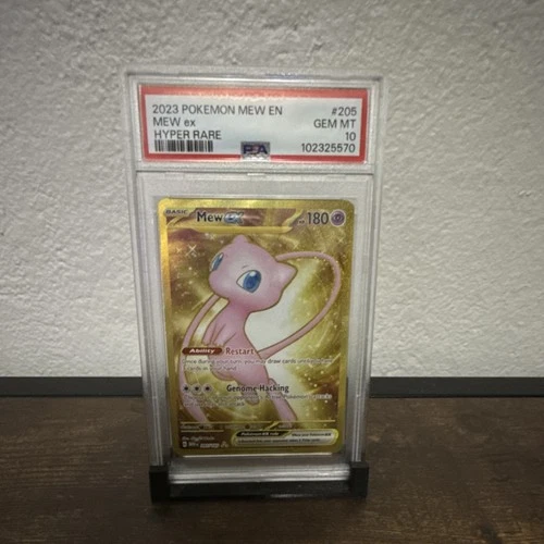 Pokémon Mew ex 205/165 Scarlet & Violet 151 Hyper Rare Holo EX PSA 10 2023