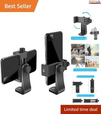 Versatile Smartphone Tripod Adapter - 360  Rotation for Vloggers  Photographers