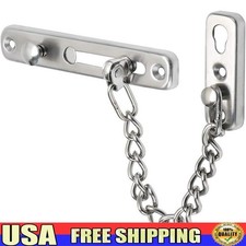 Heavy Duty Stainless Steel Chain Door Lock Anti-Theft Security Safe Guard 1 Pack