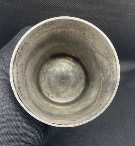 Vintage 835 Sterling Silver Julep Cup Water Glass Thick Size 5.00” 220g - Picture 8 of 9