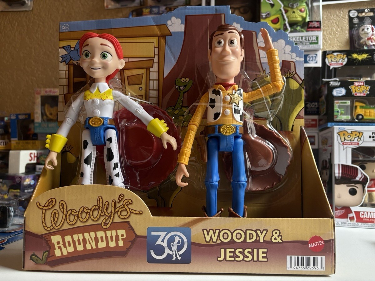 Woody's Roundup Woody & Jessie 9” Figures 30th Anniversary