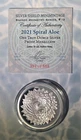SPIRAL ALOE #13 SACRED GEOMETRY 1oz .999 PROOF 2021 Silver Shield COA #394/888