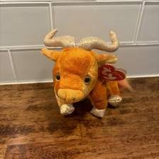 TY Beanie Baby - THE OX Chinese Zodiac 6 inch - MWMTs Stuffed Animal Toy Rare