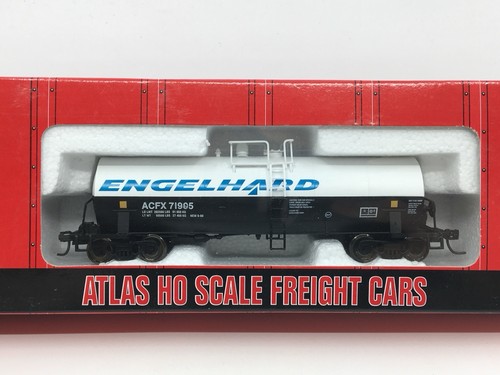 Coche cisterna de caolín HO Atlas 1702-5 Engelhard ACF ACFX #71995 ruedas de metal | Condition: Used