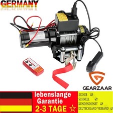 Elektrische Seilwinde 12V 1360KG 3000lbs Elektrowinde Motorwinde Offroadwinde