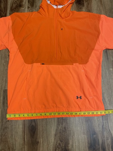 Under Armour UA Terrain Anorak Active Running Jacket Orange XL NWT - Picture 7 of 9
