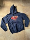 Superman Hoodie Navy Blue Size Large — photo 1