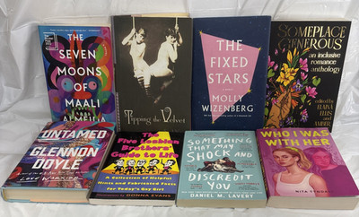 Alternative Lifestyle Reads, Lot of 8, The Fixed Stars,Tipping the Velvet.......