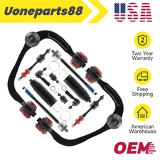 12pc 2WD Front Upper Control Arm Tie Rod for 2005-2008 Ford F-150 Lincoln Mark