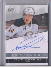 2014-15 UPPER DECK PREMIER NICOLAS DESLAURIERS PREMIER ROOKIES AUTO #219/299
