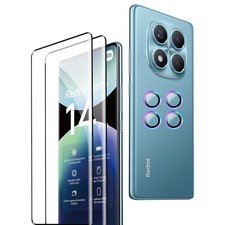Vetro Temperato per Xiaomi Redmi Note 14 Pro 4G Pellicola Protettiva 2 Pezzi