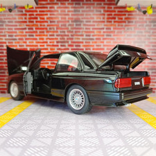 1:24 BMW M3 E30 1988 Mpower Alloy Diecast Sound  Light Car Model Toy Gift NEW