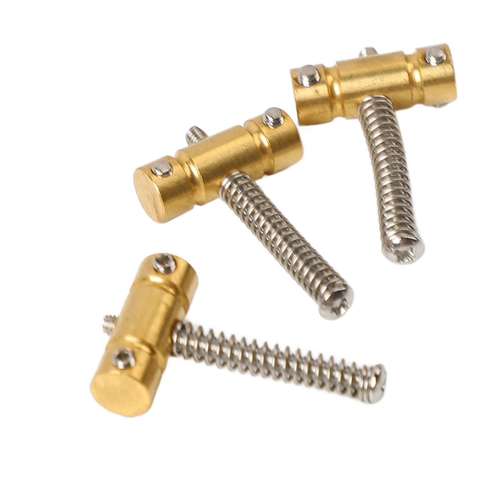 3Pcs Electric Guitar Brass Bass Bridge Saddle Guitar Brass String Bass Saddl.