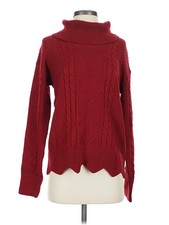 Unbranded Women Red Turtleneck Sweater S