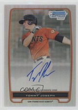 2012 Bowman Chrome Prospects Refractor 79/500 Tommy Joseph #BCP100 Auto 1p5