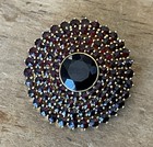 Gold Garnet Brooch Free Shipping Gorgeous Antique Vintage German 10K
