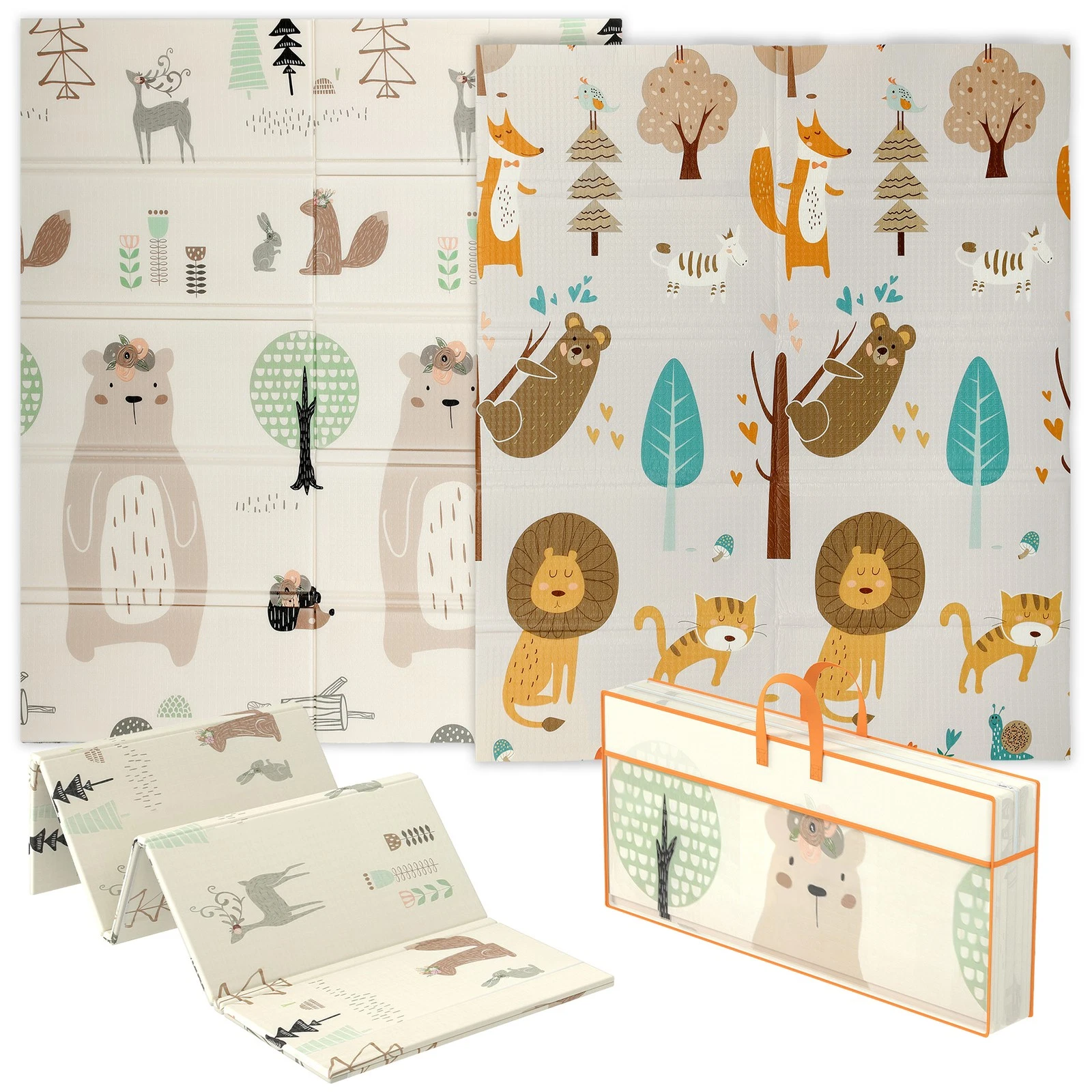 AIYAPLAY Baby Play Mat, Double Sided Crawling Mat, Animal Theme
Opens in a new window or tab