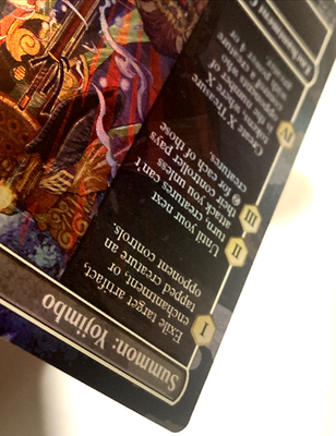 MtG Final Fantasy Commander Rare Summon: Yojimbo #196 [Borderless Saga FOIL]