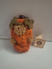 Boyds Bears Head Bean Collection Lil Punkin Bear Plush Style 562461 Pumpkin
