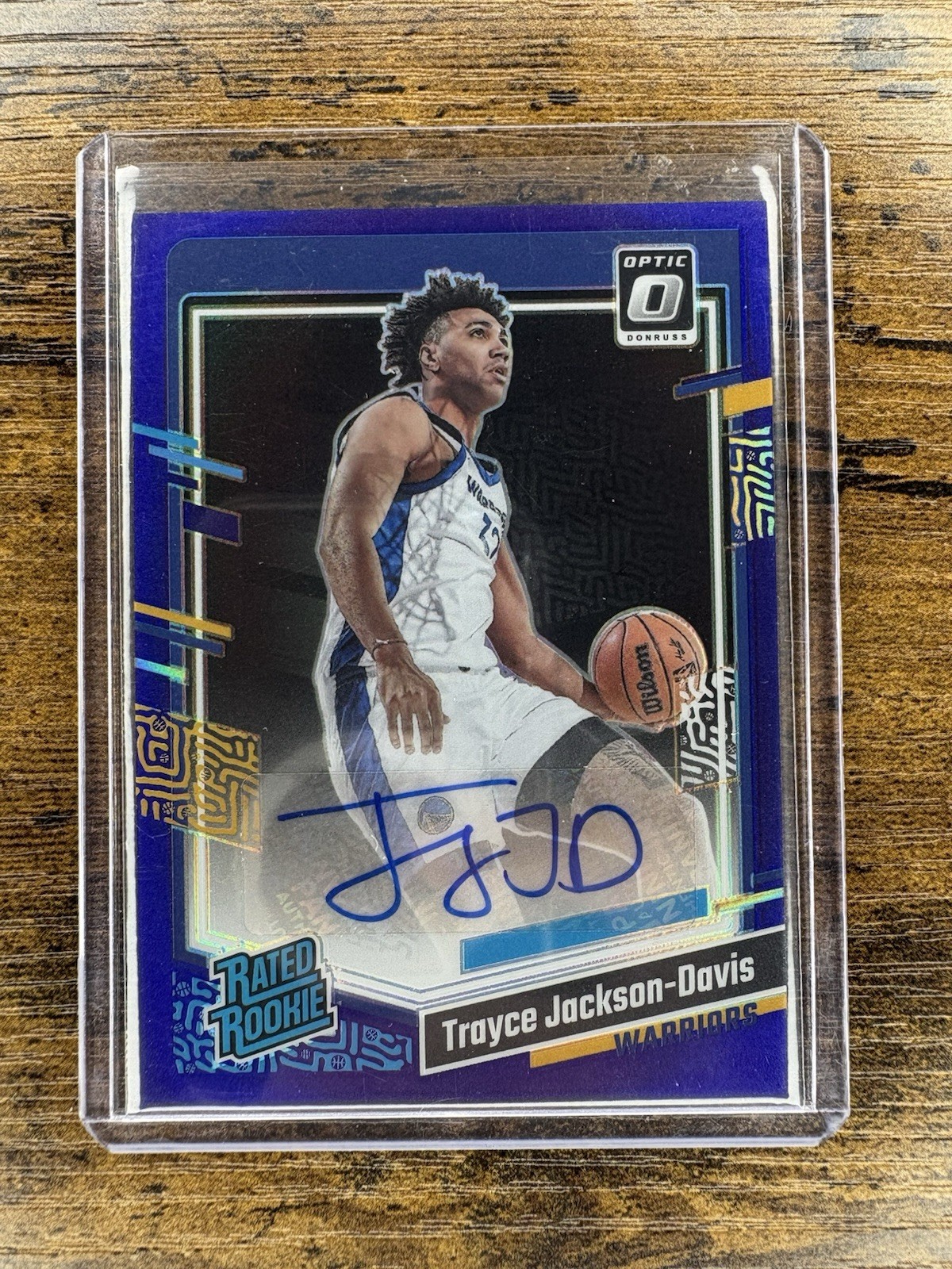 2023 Panini Donruss Optic Rated Rookie Signatures Trayce Jackson-Davis Purple