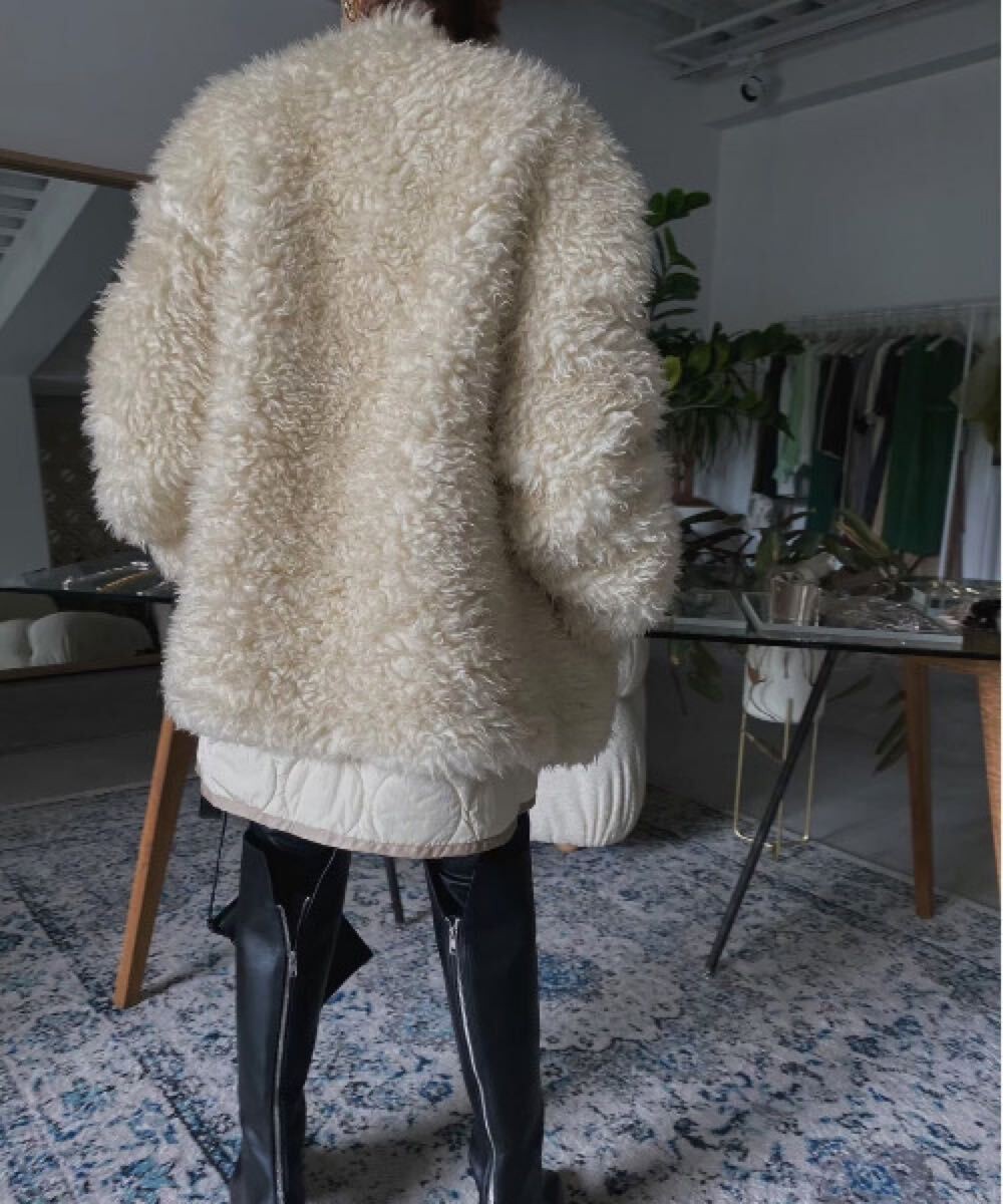 Ameri VINTAGE Ameri Vintage LINER SET BOA COAT Bo… - image 5