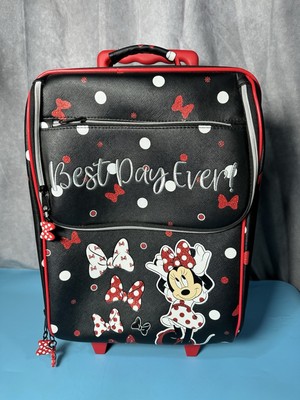 Disney Minnie Mouse BEST DAY EVER Rolling Suitcase