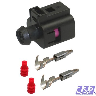 Stecker VW 1J0973702 Reparatursatz 2-pol Buchse  0,35² 1J0 973 702 Crimp ABS ESP
