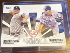 Topps 2023 Series 1 One-Two Punch Roger Clemens Mike Mussina #12P-21
