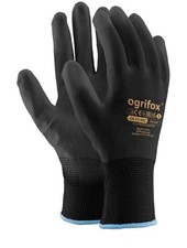 Coated Black Nylon Work Gloves. Gardening, Size 9 (Pack of 24), BlackBlack 