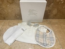 Body completo Burberry bambino pezzo unico Nova check colletto set 6 mesi bianco
