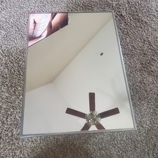 Vintage MCM Mirrored Metal Recessed Medicine Cabinet Bathroom Art Deco 22"X16"