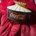 #669..”1970's” Vintage COCA-COLA Ceiling/Lampshade (12.5” Diameter..8” Height)