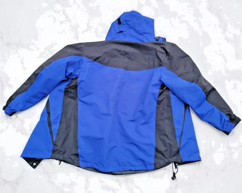 CHAQUETA ABRIGO ESQUÍ SNOWBOARD PULSE con Capucha Doble Cremallera Para Hombre Talla M Azul/Negro Foto 2 de 4