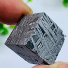 Aletai Iron Meteorite Cube Altay iron meteorite Cube etched pattern 58g20mm — photo 2