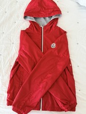 Moncler Kids Urville Hooded Rain Jacket Size 12A
