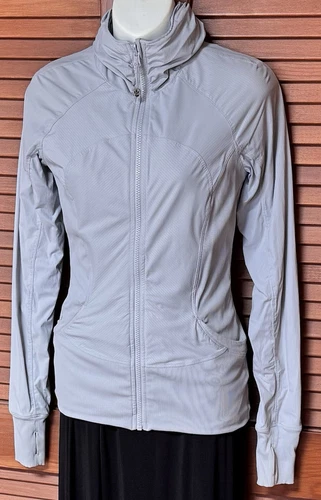 Lululemon In Flux Full Zip Jacket With Hood Light Blue Women’s Size 6