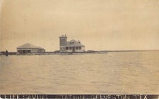 Life Saving Station, Galveston, Texas, RPPC!