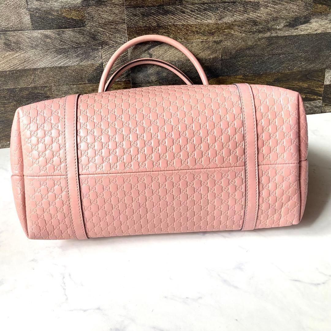 Gucci Micro Guccissima Tote Bag 449858 Pink F/S thumbnail 6