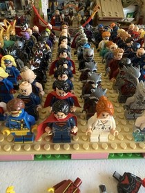 Massive LEGO Marvel Lot Sets, Mini Figures, Manuals, Extras Estate Collection