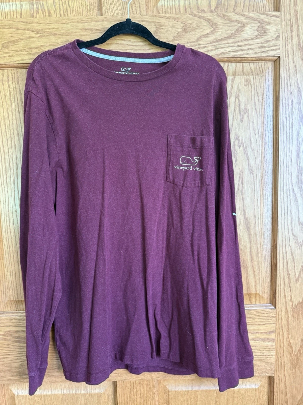 Vineyard Vines Mens Lng Slve Graphic T-Shirt Sz. L Burgundy Heather-Whale Hoodie
Opens in a new wind