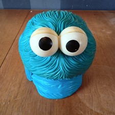 1982 Sesame Street Cookie Monster Block Shape Muncher Sorter by Hasbro Preschool