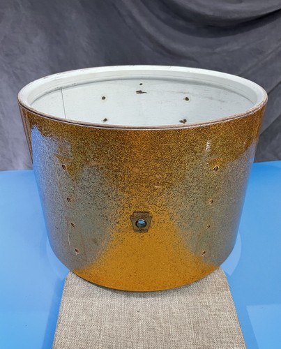 Ludwig 60s Vintage 9x13 Tom Drum Shell with Badge Factory Gold Sparkle