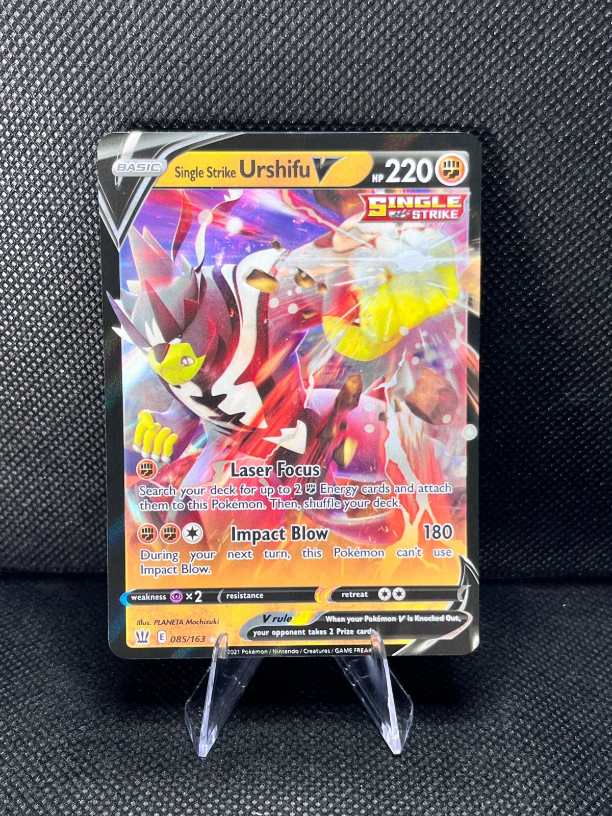 (MINT) Single Strike Urshifu V - 085/163 - Battle Styles Ultra Rare