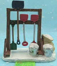 Lemax Shovels and Salt 64482 Christmas Village Accessories NO BOX INV413